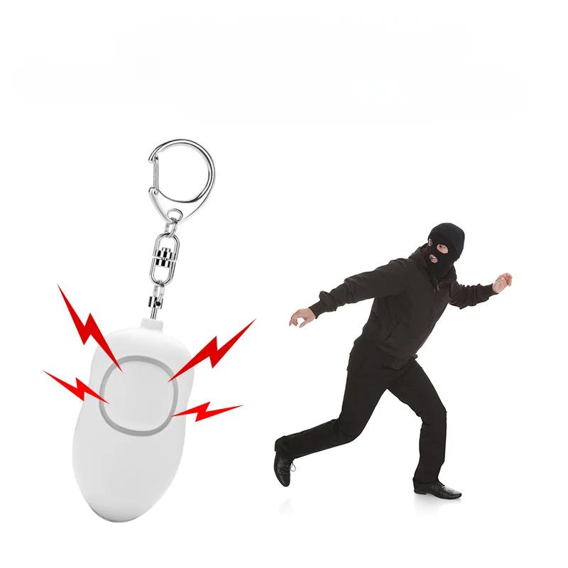 Persönlicher Alarm mit 140 dB, LED-Taschenlampe, wiederaufladbarer Pfeifen-Sicherheitsalarm, Schlüsselanhänger für Nachtläufe, Reisen, ältere Menschen auf Reisen