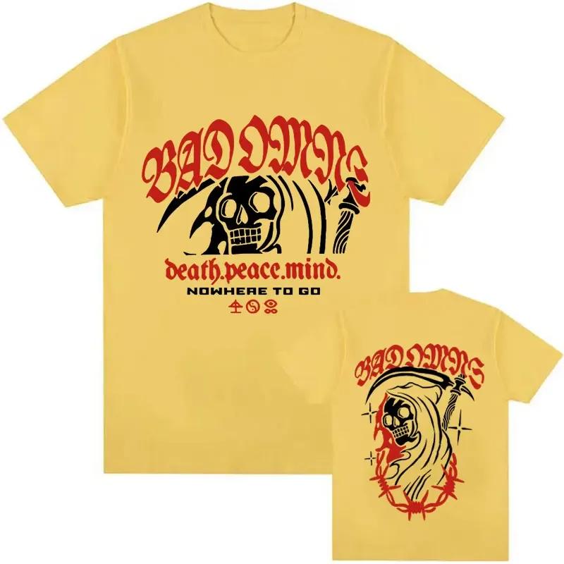 Limited Bad Omens Rock Band Music Tour Cotton TShirt Men's Harajuku Fashion Y2K Clothing T-Shirts Casual High Quality T-shirt