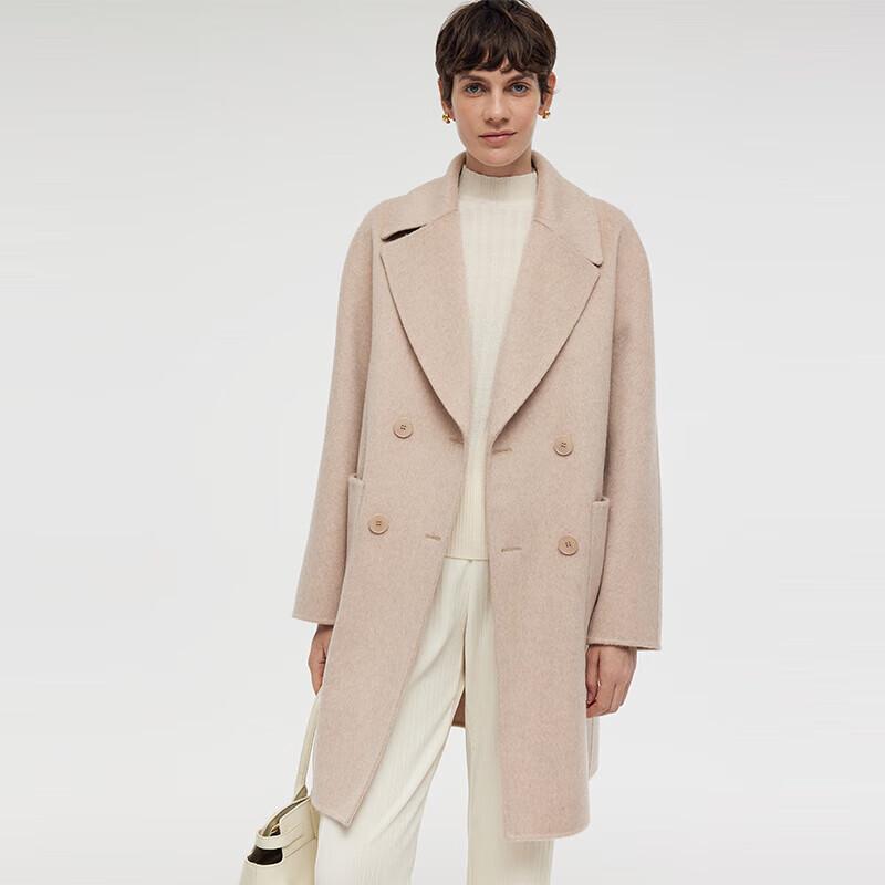 GOELIA Women's Brushed Alpaca Wool Long Coat