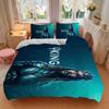 Kingdom Sea Printed 3pcs Bedding Set Soft Microfiber 1 Duvet Cover And 2 Pillowcases Home Bedroom Decor Xmas Gift K1325
