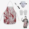 Bloody Apron Horror Halloween Bloody Butcher Apron Set Horror Makeup Costume Props
