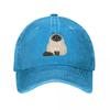 Himalaya Katze Baseballkappen Mode Verwaschene Denim Hüte Outdoor Verstellbare Kappe Sport Baseball Cowboyhut für Männer Frauen