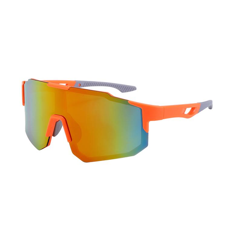 New Sports Sunglasses Men And Women Large Frames To Make Them Look Slim Outdoor Cycling Sunglasses Colorful Goggles 66308