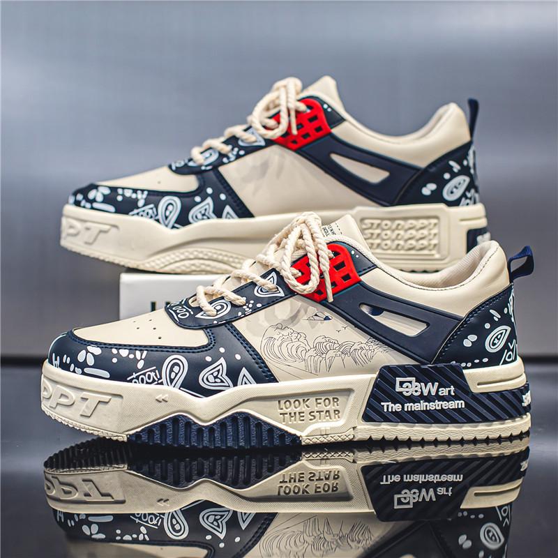 Teen Student Board Shoes Spring New Bread Shoes Platform Wear-resistant Casual Trendy Shoes