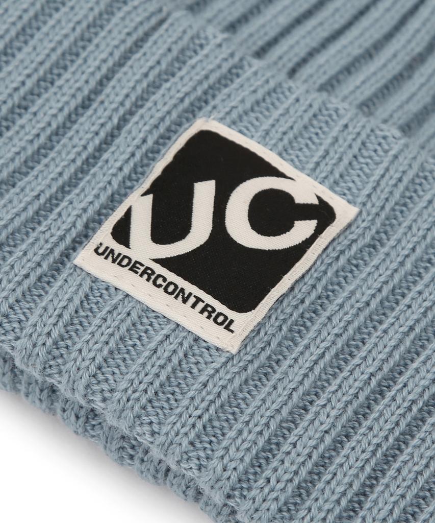 Eondeokeonteulol All-Season Thin Long Beanie Cotton Knit Unisex Logo Beanie Hat Beanie / Cross Box Logo / L Sky