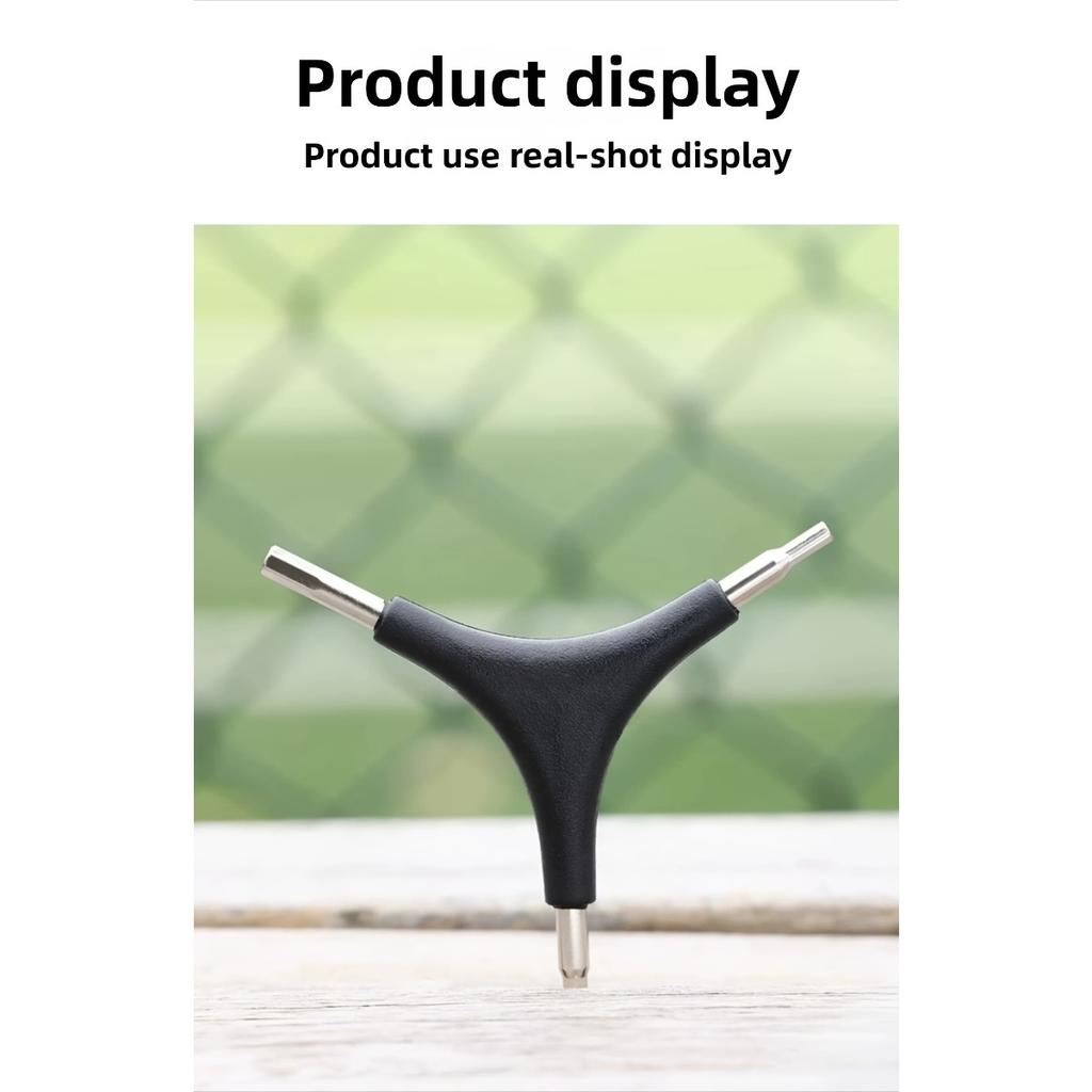 Bicycle Repair Tool, Mountain Bike Repair Three Headed Wrench, Multifunctional Hexagonal Y-shaped Tool