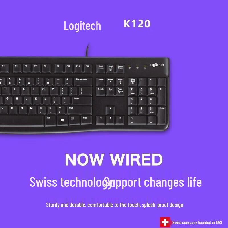 Logitech K120 Wired Office Keyboard