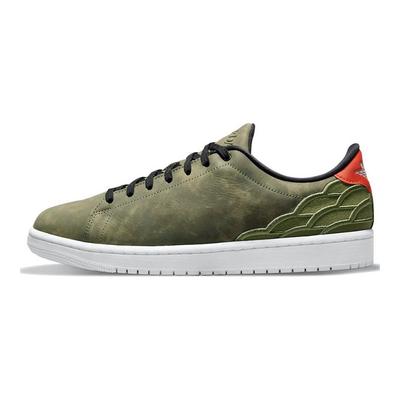 Air 1 Centre Court Oil Green Unisex Sneakers White Black DJ2756-300