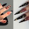 Long Stiletto False Nails French Nail Tips Fashion Press On Nails  Women Girls
