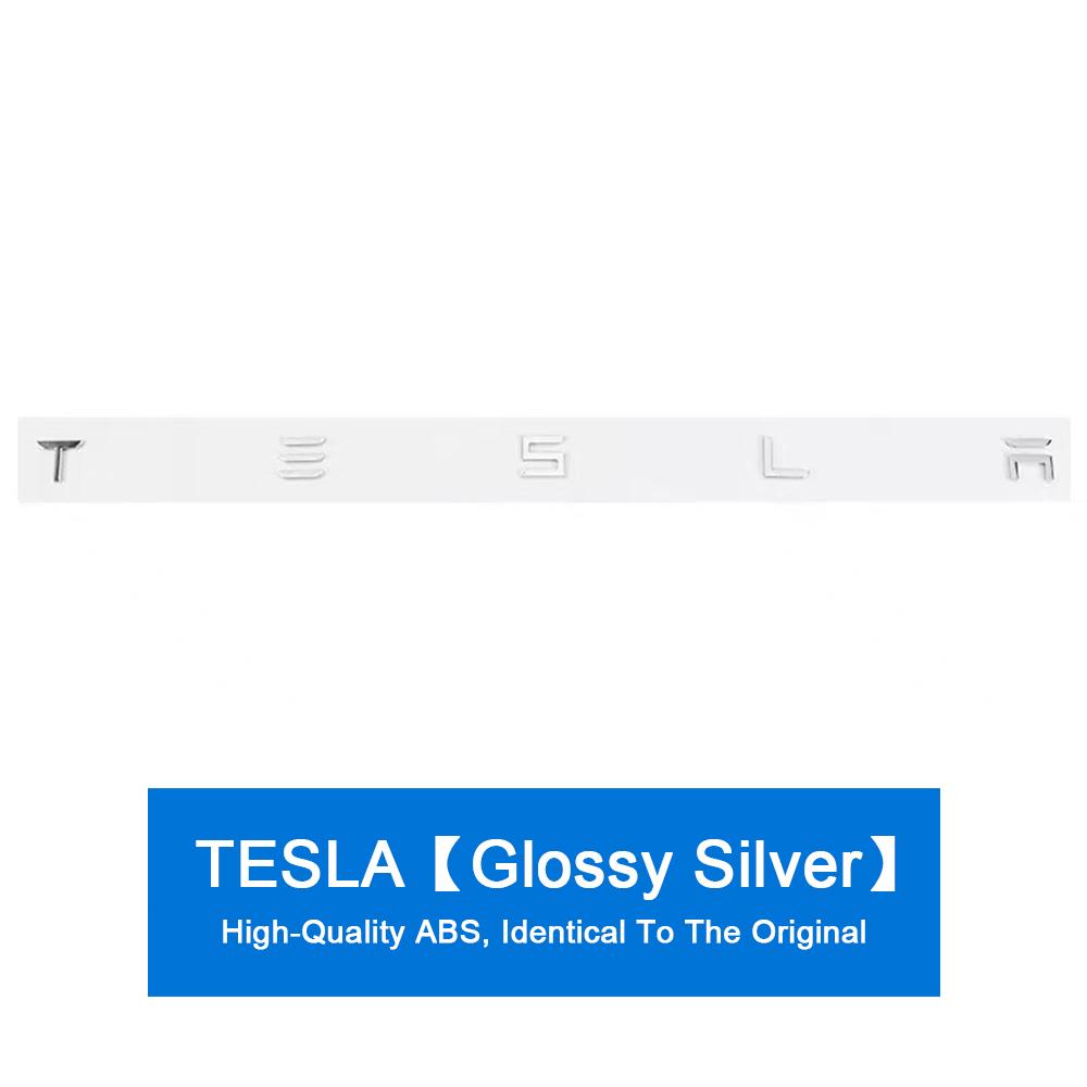 Metal Car Front Hood Rear Trunk Badge Sticker Decoration for Tesla Model 3 S X Y Roadster Auto Emblem Exterior Decal Accessories