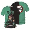 Moda estiva Anime Demon Slayer Kochou Shinobu 3D T Shirt Bambini Casual T-shirt Boy Girl Unisex Abbigliamento Tshirt oversize Top