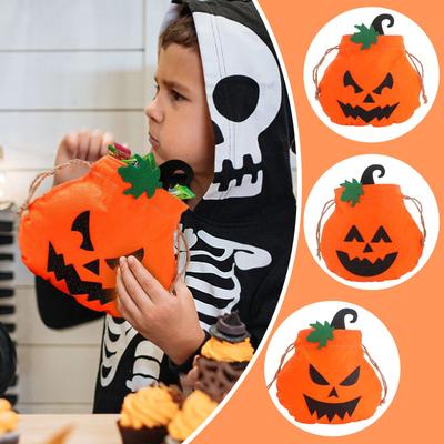 Halloween Decorations Pumpkin Ghost- Face Handbag Ghost- Festival Children's Candy Gift Bag Pumpkin Bag