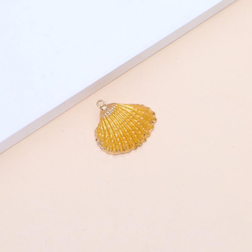 Electroplated Natural Shell Conch Scallop Pendant for DIY Necklace & Bracelet Jewelry