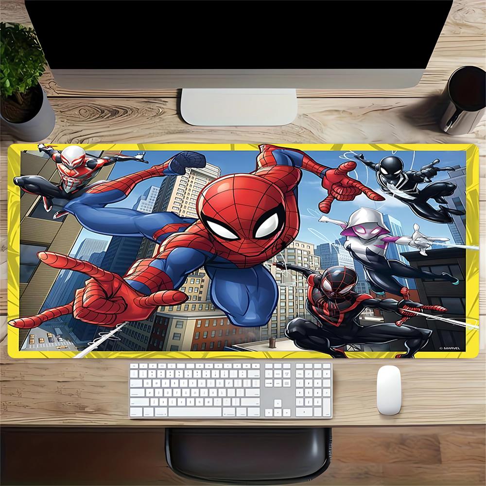 Spiderman Adventures Large Gaming Mouse Pad Nonslip Rubber Base Waterproof Desk Mat For Office Pc Laptop
