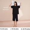 Women's Summer Short-Sleeve Modal Cotton Pajama Set with Chest Pad