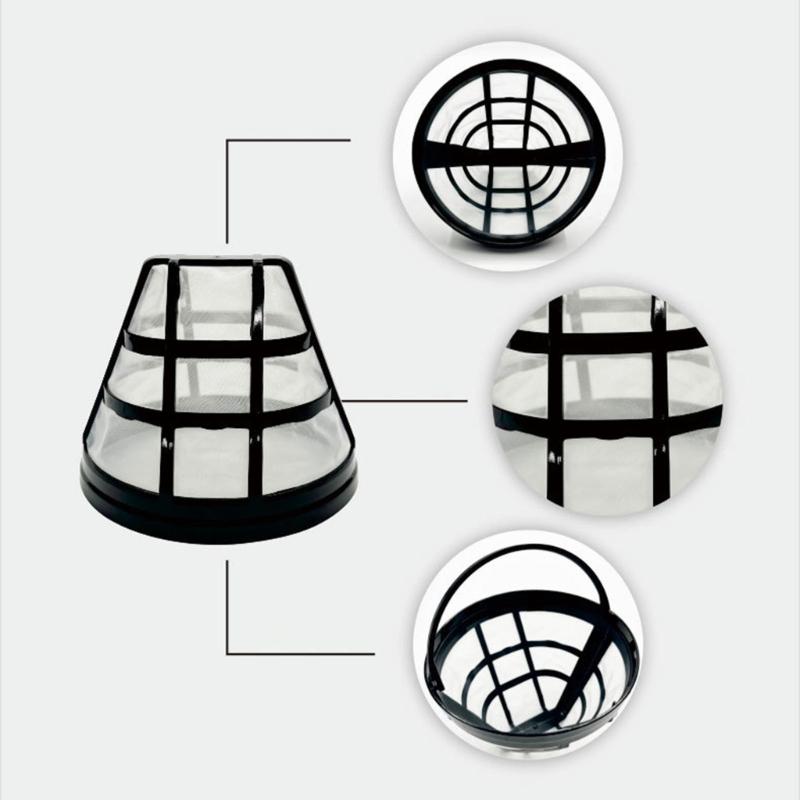 Coffee Filter Cup Powder Bowl Coffee Grounds Filtering Tool Nylon Texture Coffee Strainer Suitable for Coffee Machine