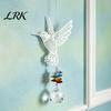 Faux Crystal Suncatcher Hanging Metal Hummingbird Suncatcher, Prisms Window Colorful Light Prism Decor Rainbow Maker Ornament for Garden, Home