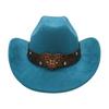 Premium One-Word Suede Top Hat Jazz Hat Love Diamond-Encrusted Western Cowboy Hat