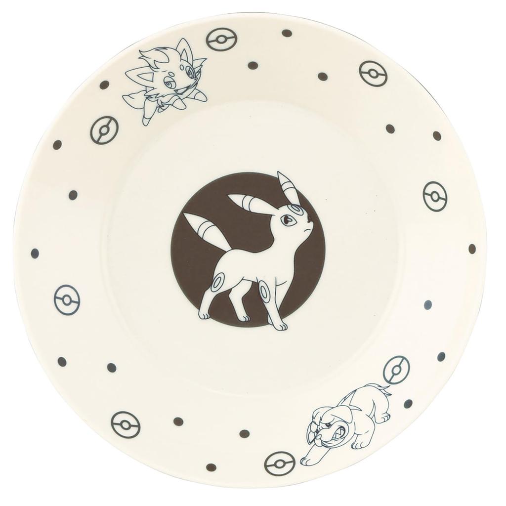 Yamaka Shoten 22 x Type Series "Pokémon" Pasta/Curry Plate, Approx. 4cm, Dark, Pokémon Merchandise, Tableware, 3, Black, PM273-355