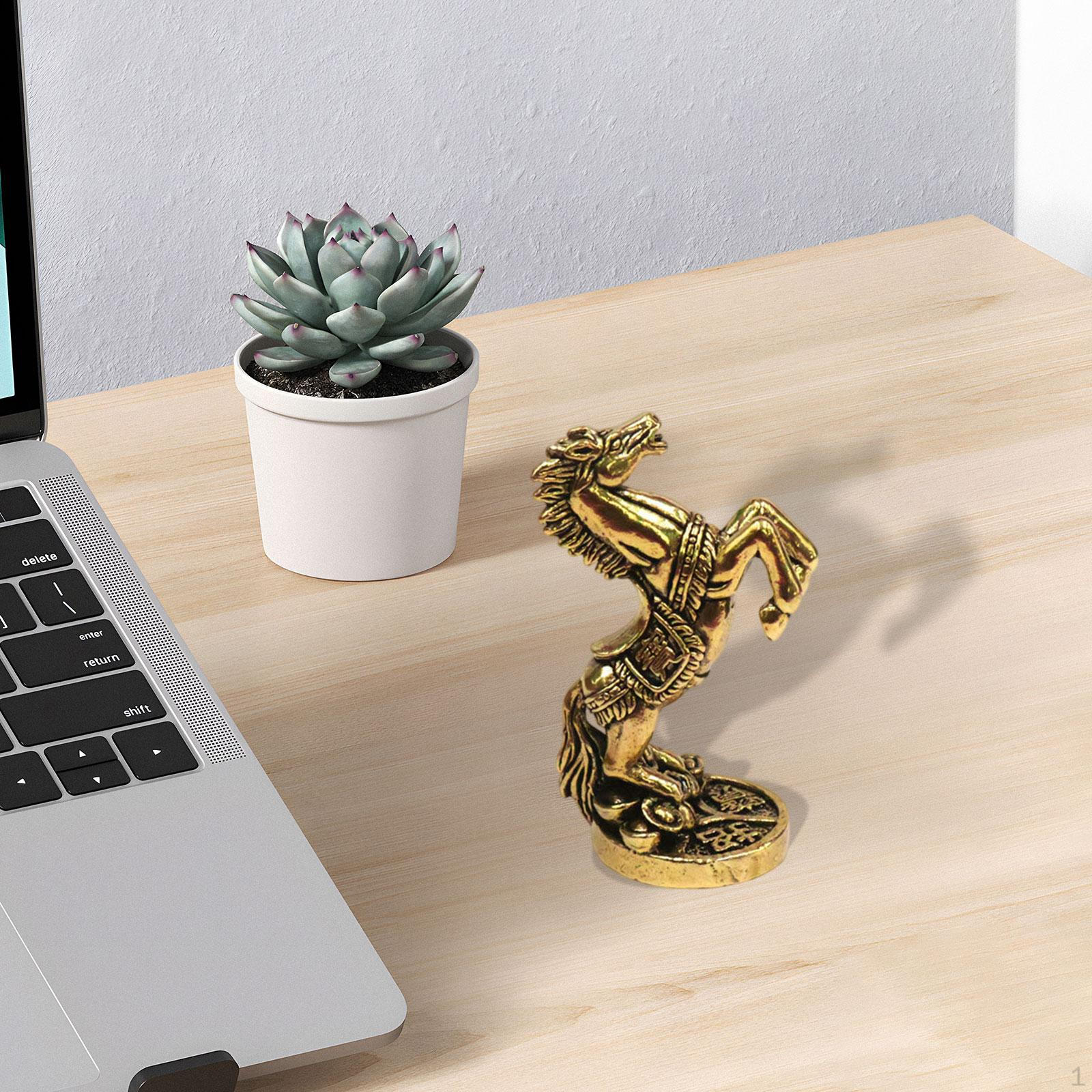 

Carved Horse Statue, Handcrafted Art Object, Collectible Figurine, Ornament for Desk Or Shelf, Style B