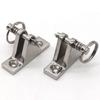 90° Boat Deck Hinge with Quick Release Pin and Ring 316 Stainless Steel Bimini Top Fitting Boat Hinge Mount Marine Accessories 7