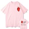 Lf La Tamille Heart Tshirt Le Monde Chico Album PNL The Family Tshirts Men Women HipHop Oversized T Shirts Man Loose Tops Tees