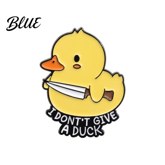 Coat Brooch Cartoon Duckling Badge Animal Jewelry Alloy Hat Scarf
