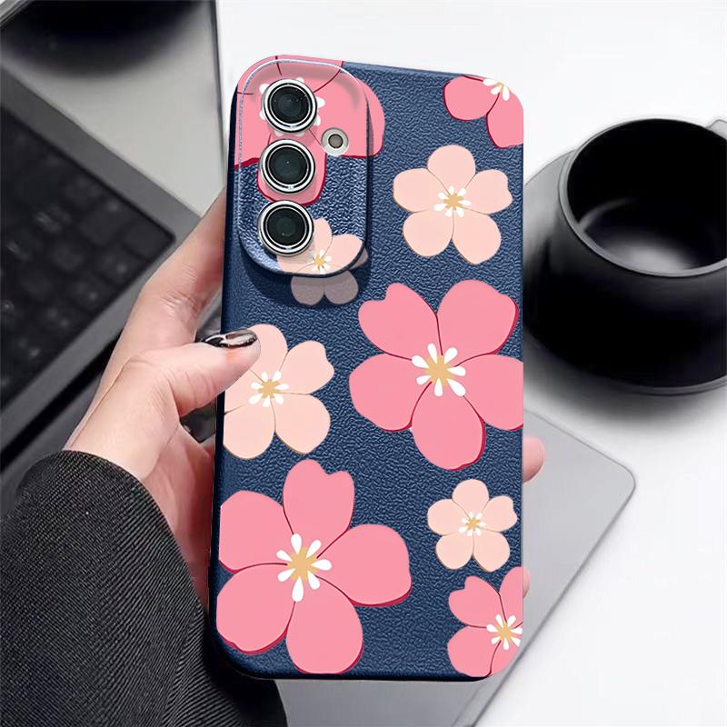 Fresh Style Cherry Blossom Case For Samsung Galaxy A57 A37 A17 A56 A36 A26 A16 A55 A35 A25 A15 A54 5G S21 FE S22 S23 S24 Plus S25 Edge S26 Ultra
