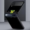 Vlajka britského srdečního tepu Čína Láska Linka Pouzdro na telefon pro Samsung Galaxy Z Flip 3 4 5 Černé skládací mobilní pouzdro Tvrdý PC Ochranný kryt