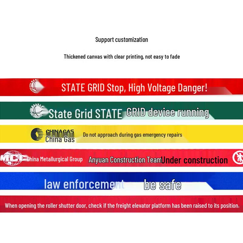 Thick Canvas Safety Warning Tape