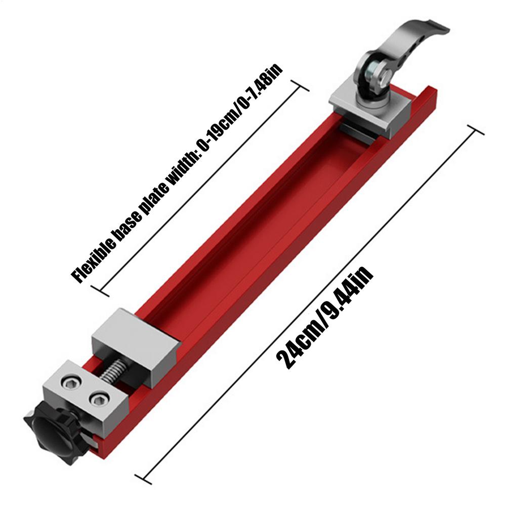 Circular Saw Track Guide Adjustable cutting machine base rail Clamp Base Aluminum alloy Woodworking Cutter Attachment