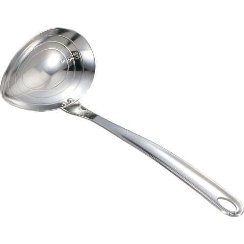 Yoshikawa Horizontal Mouth Ladle, 70ml, with Measuring Sticks, Tsubame-Sanjo, Made In Japan, YH6691