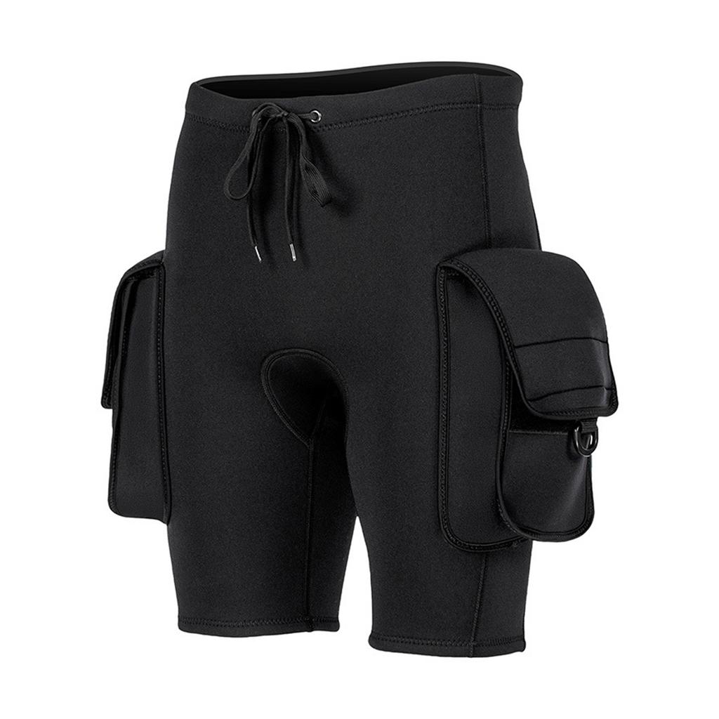 3MM Neoprene Dive Shorts for Men with Pockets Fast Release Buckle Adjustable Waistband Hybrid Utility Shorts Scuba