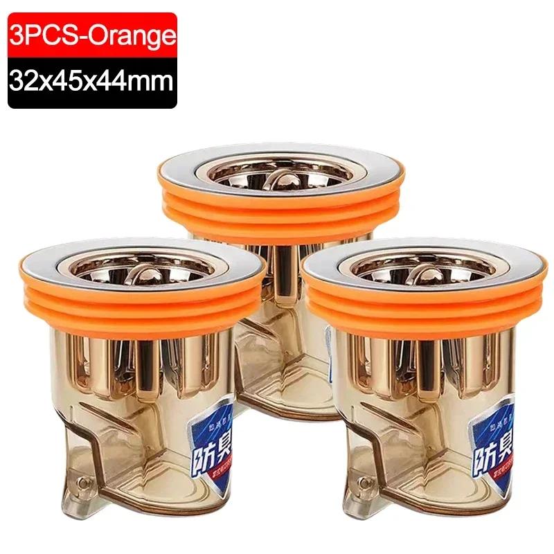 3/1PCS Grawitacja-Indukcja Podłogowa Odpływ-Rdzeń Łazienka Antyzapachowy Bezzapachowy Korek Odpływowy Do Kuchni Toaleta Kanalizacja Dezodorant Odpływy Podłogowe