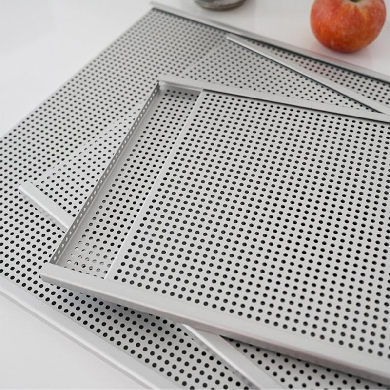 Perforated Pastry Baking Tray, Anodized Aluminum Base with Openings That Let Hot Air Move Around Laminated Pastry