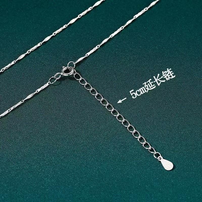 Necklace Women Men Minimalist Cross Chain No Pendant Neutral Style Vintage Collarbone