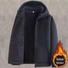 Warme Kapuzen-Fleecejacke für Herren: Neuer Stil, Dickes Futter, Lässiger Outdoor-Strickjacke