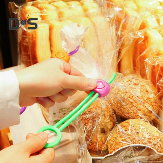 2 Pcs Buckle Snack Bag Sealing Ties Good Seal Dustproof Dustproof Bag Mouth Sealing Straps
