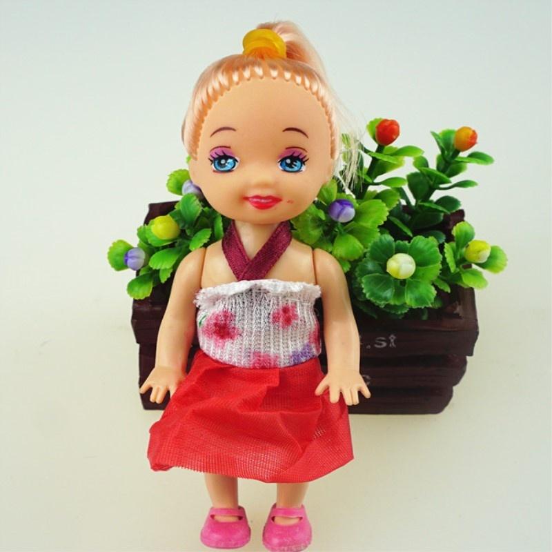 10 Pcs Kids Toys Soft Interactive Baby Dolls Toy Mini Doll for Girls