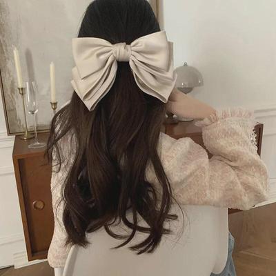 Retro Black Bow Korean Hairpin - Princess Headdress Clip