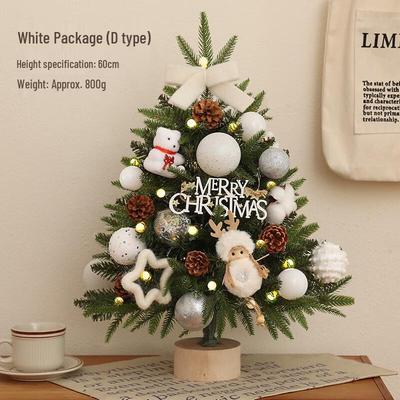 Yilan Mini Desktop Christmas Tree with Lights DIY Kit