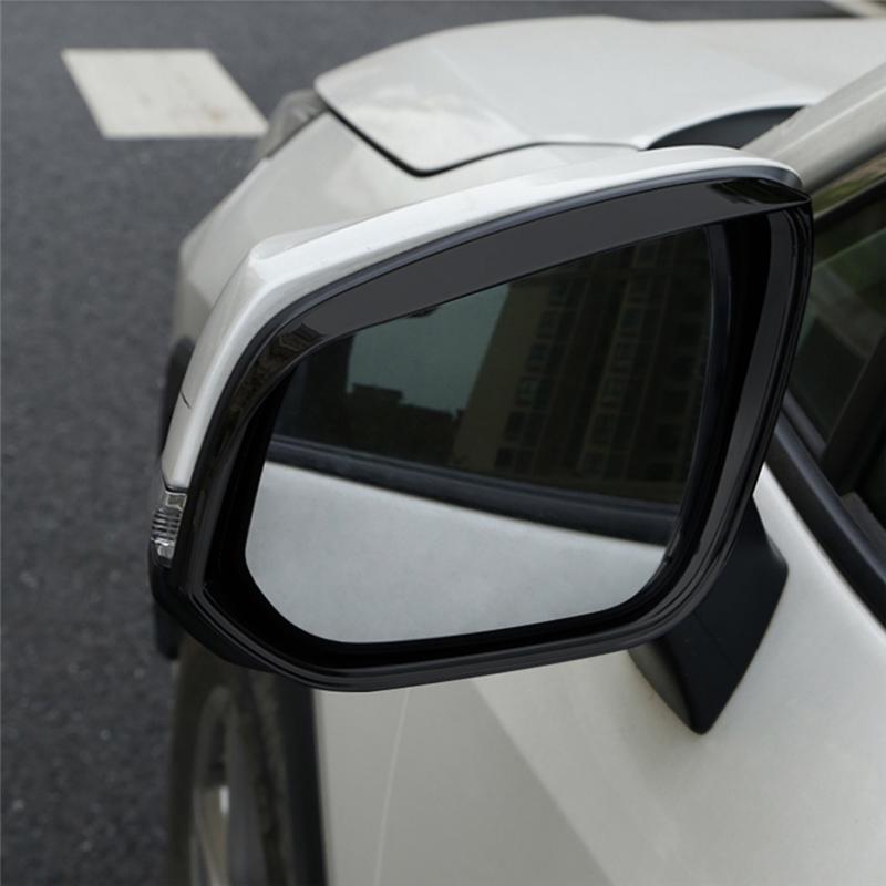 M63K-1 Pair Car Rearview Mirror Rain Rearview Mirror Parts For Toyota Corolla CROSS   Side Mirror Rain Brow Decoration C