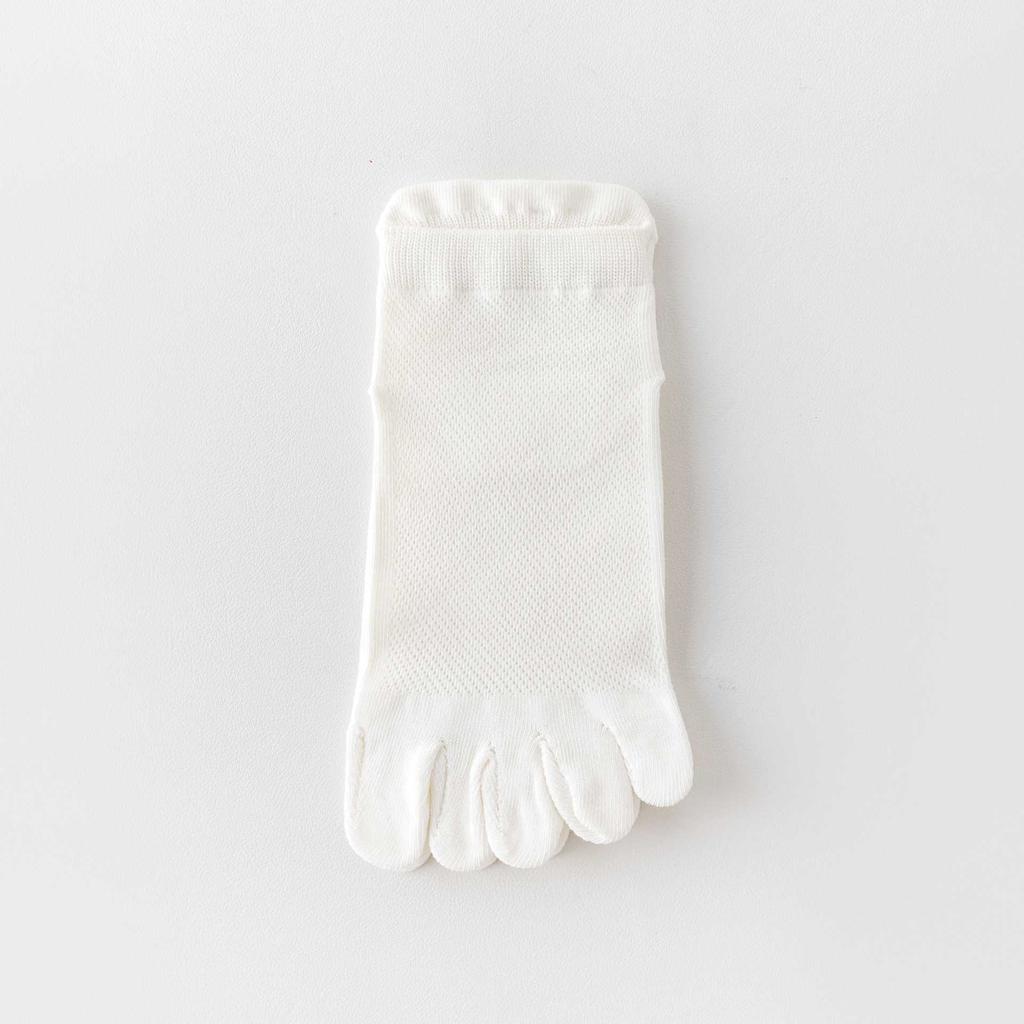 Five-Finger Socks Boneless Anti-Pilling Split-Toe Ultra-Thin Women'S Socks Antibacterial Cotton Socks Short Tube Mesh Socks