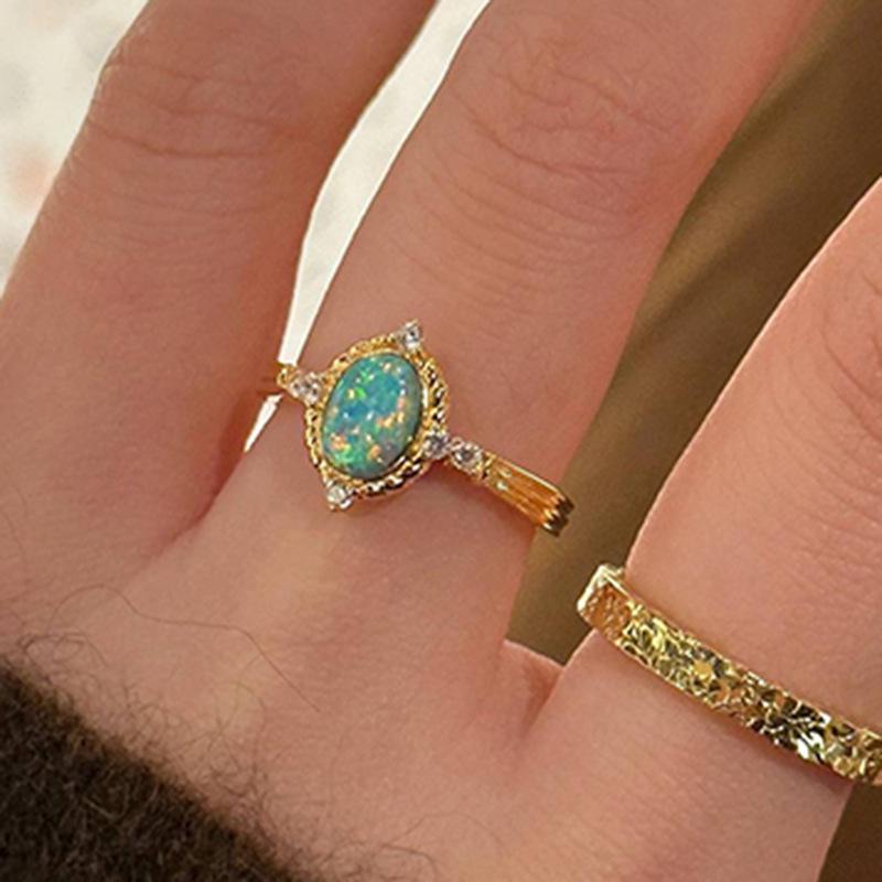 Sapphire Opal Ring: Trendy, Fashionable High-Value Design with Advanced Style