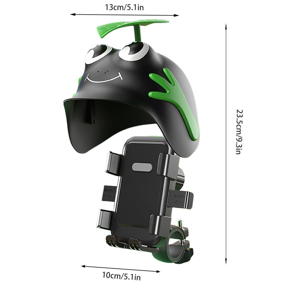 Phone Mount for Motorcycle Anti Vibration Sunshade Stand Bike Phone Holder Sun Visor for Most Smartphones Electric Scooter Road