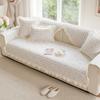 Light Luxury High-End Sofa Cushion Universal In All Seasons  New Pure Cotton Seat Cushion Fixed Non-Slip Sofa Cushion Cloth