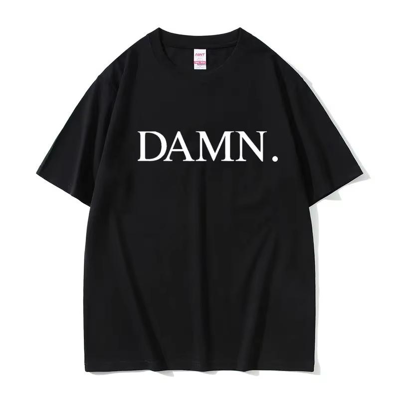 Rapper Kendrick Lamar DAMN Same Graphics T Shirt Summer Unisex Women Fashion Hip Hop Oversized TShirts Unisexs Vintage Cotton Tshirt