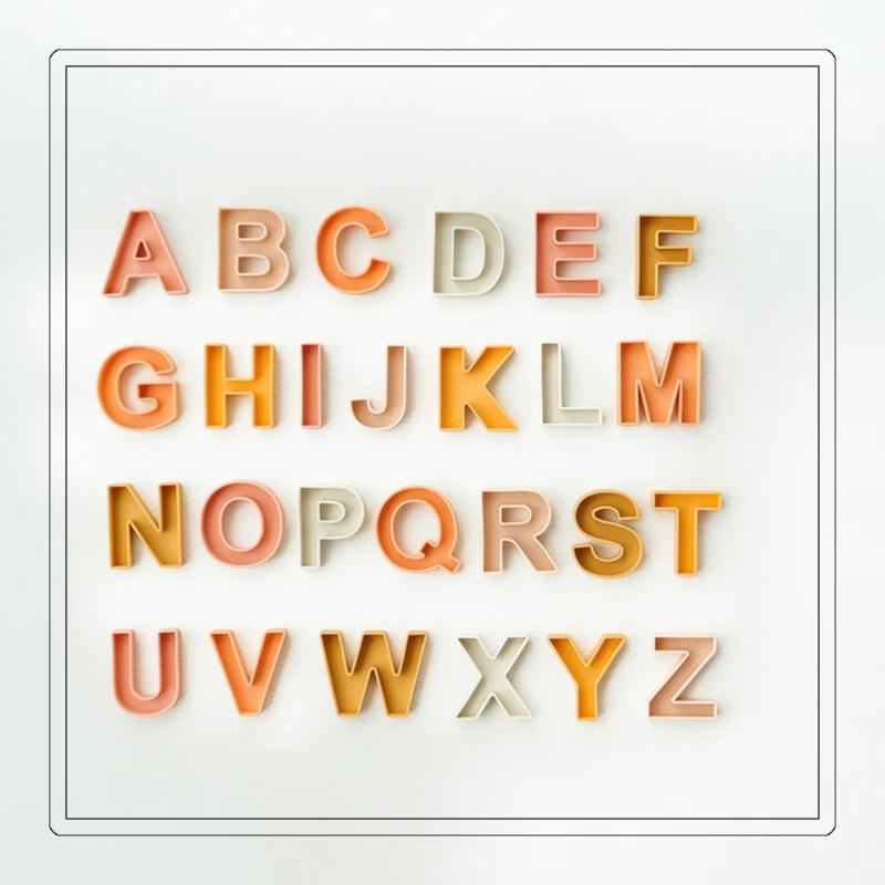 Educational Silicone Blocks Bath Toy Set 26 Letters For Children Soft Blocks Fun for Preschoolers Learning