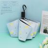 Fresh Print Umbrella Female Student Foldable Sunny and Rainy Dual-Use Thickened Sun-Proof UV Protection Sun Umbrella