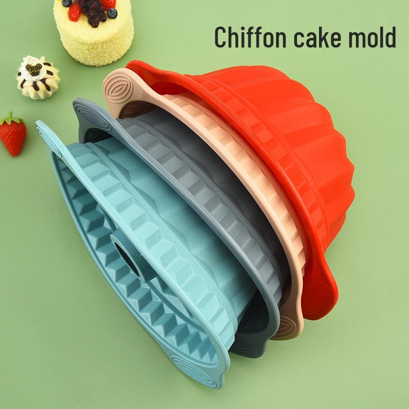 Silicone Round Cake Mold for Chiffon, Bread, Birthday & Mousse - Nonstick & Easy Release Baking Tool